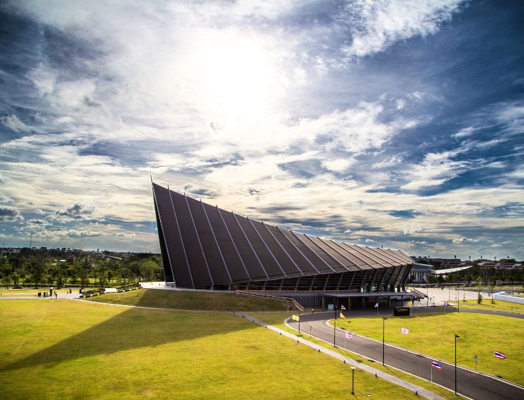 Price Mahidol Hall on the Mahidol University campus in Salaya, Thailand.