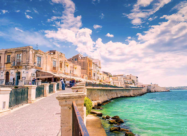 Coastline of Syracuse, Italy