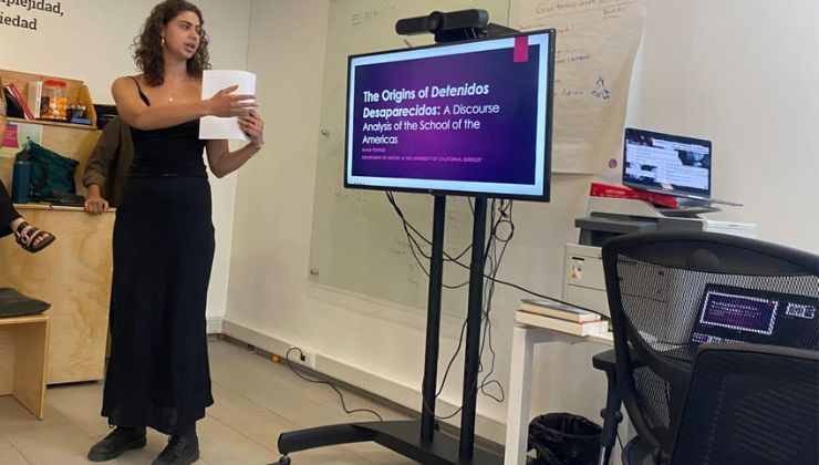 Emma Pontius (UCB) presented her archival analysis project that was conducted in Santiago, Chile.