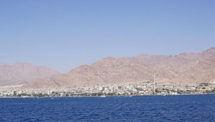 View of the sea in Jordan