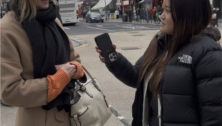 Hanna Zhang interviewing in London