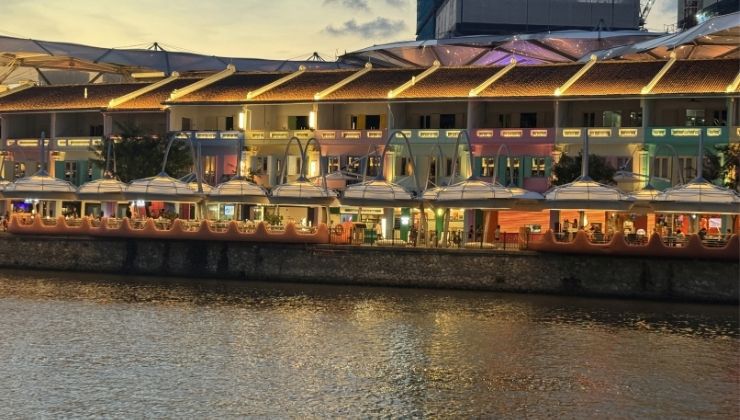 Nightlife District of Clarke Quay in Singapore