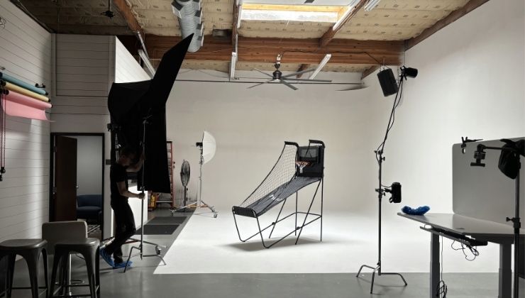 Behind the scenes of the product shoot in Madrid