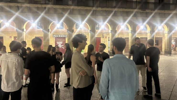 Startup founders' dinner with coworkers in Madrid