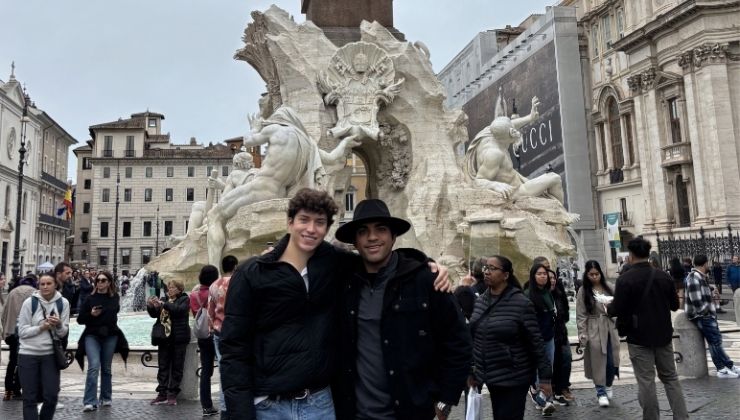 My manager and myself visiting Italy to help the CEO with a conference