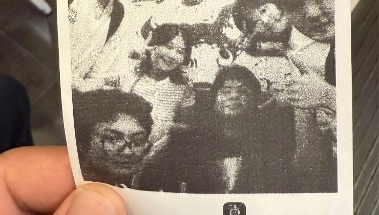 Picture of intern group from photo machine