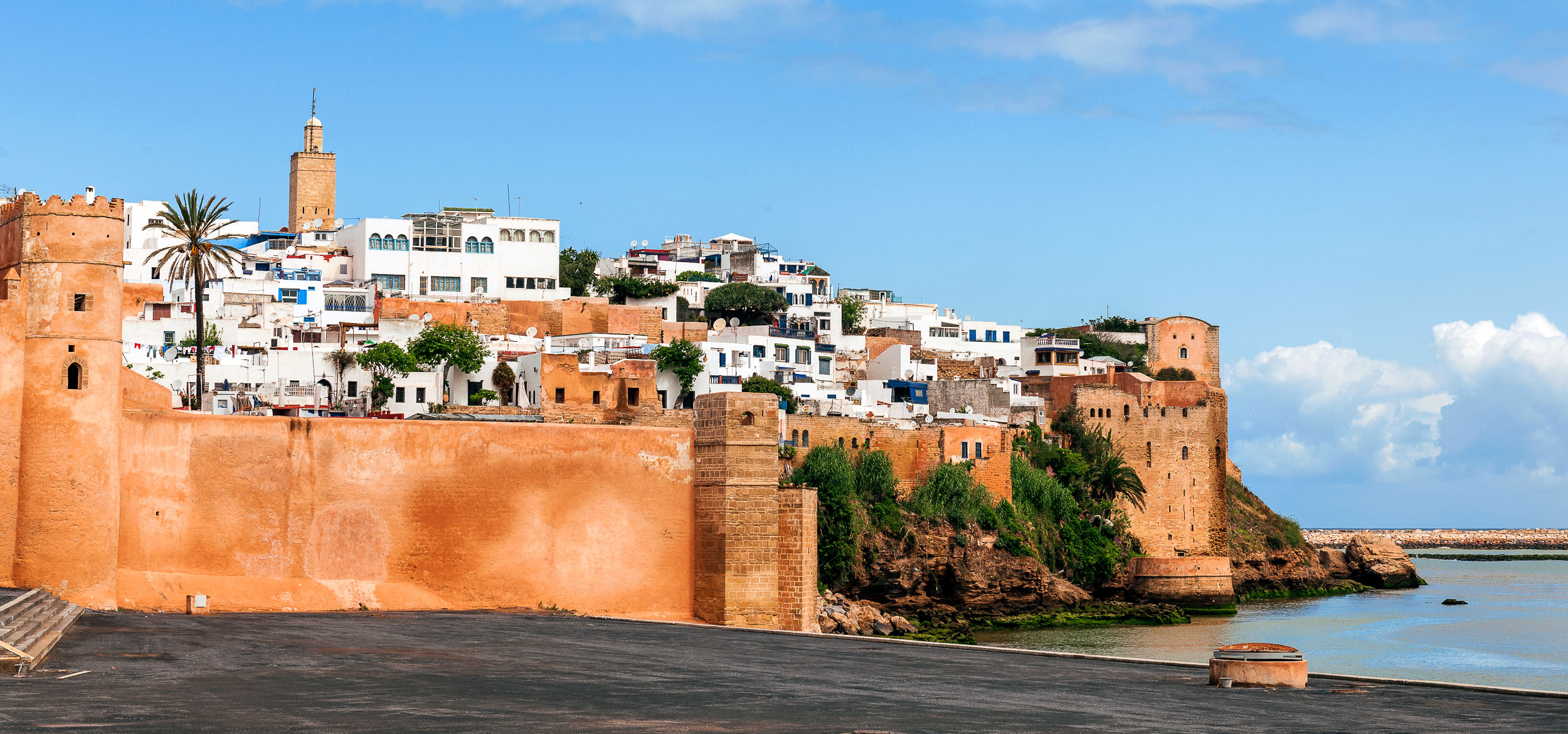 Kasbah of the Udayès overlooks the Bou Regreg River in Rabat, Morocco.