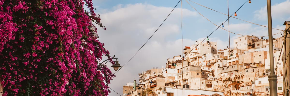 The Arabic Styled Cityscape in Amman Jordan. 