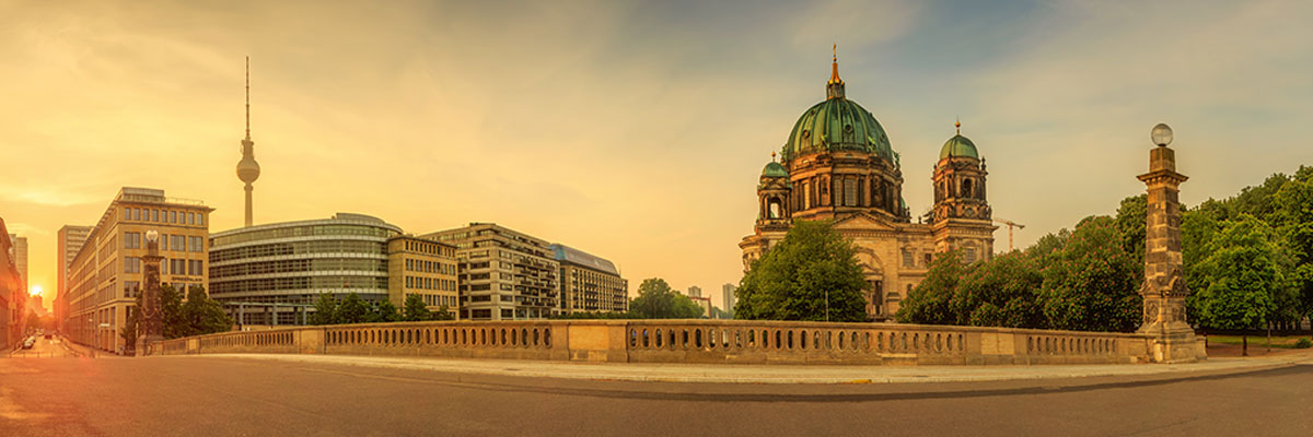 View of Berlin Cathedral, Berliner Dom in Berlin, Germany. 