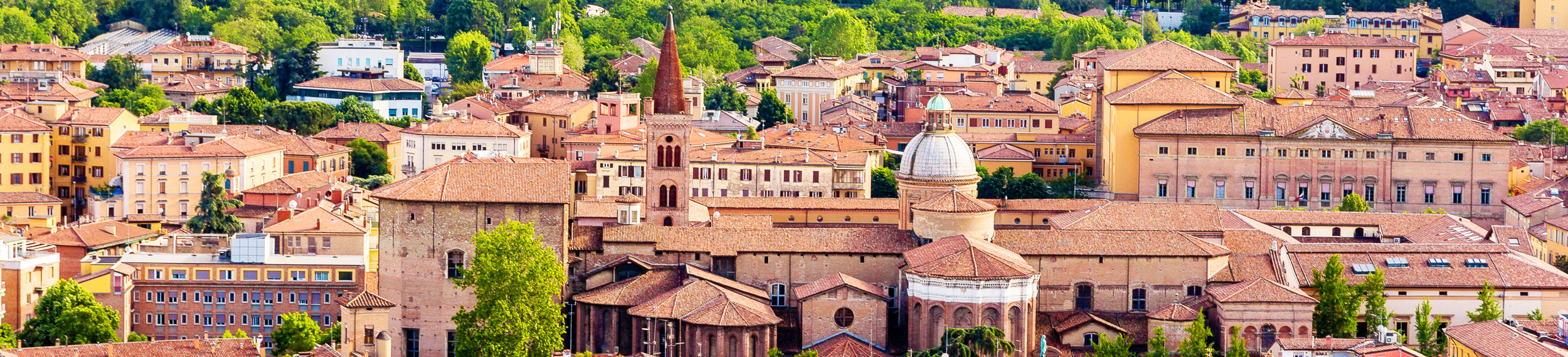 View of Basilica di San Domenico in Bologna, Italy.