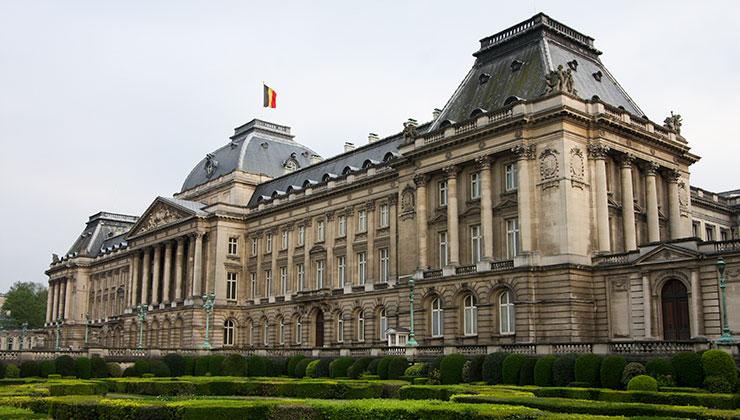 Building of Palais Royal in Brussels, Belgium.