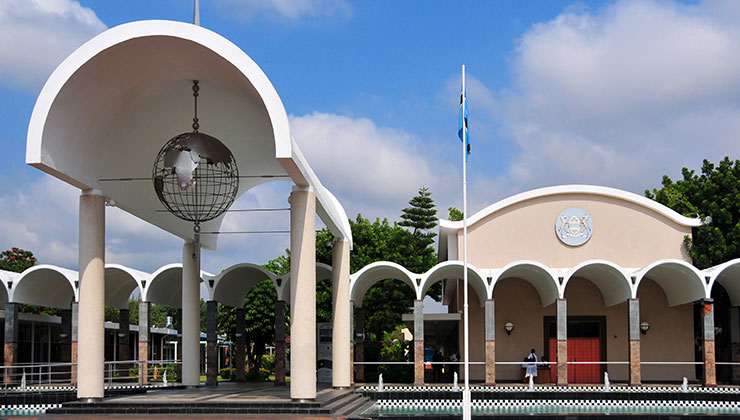 clerk receives visitors at the National Assembly of Botswana in Gaborone, Botswana.