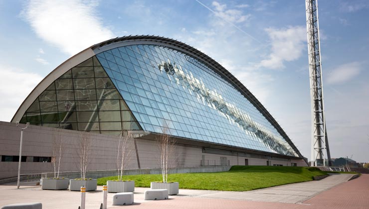 view of Glasgow Science Centre, Glasgow, Scotland