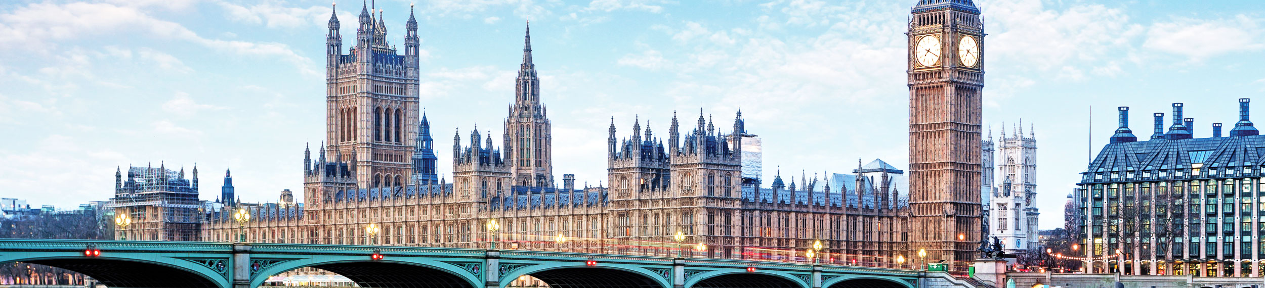 Big Ben over the River Thames in London, England. 