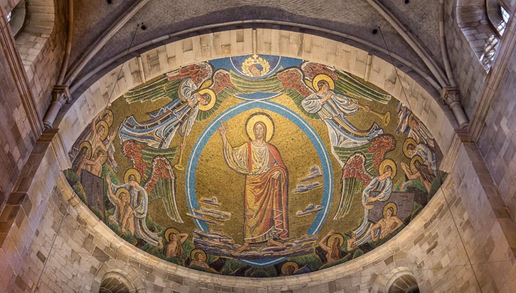 Ceiling of Lund Cathedral in Lund, Sweden.