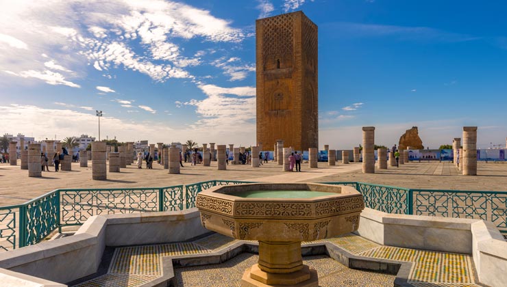 The Hassan Tower in Rabat, Morocco.