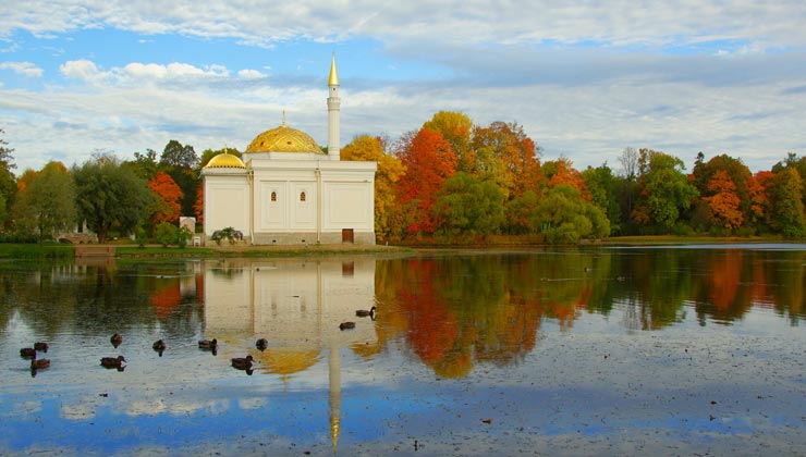 Turkish bath in Catherine park, Tsarskoe Selo (Pushkin), Saint Petersburg, Russia.