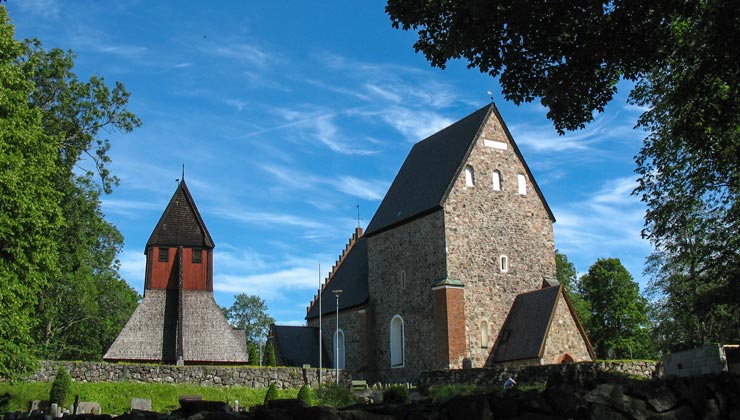 Gamla Uppsala Church in Uppsala Sweden.