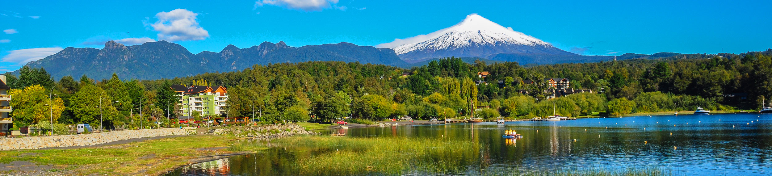 Villarrica Volcano, viewed from Pucon, Chile.