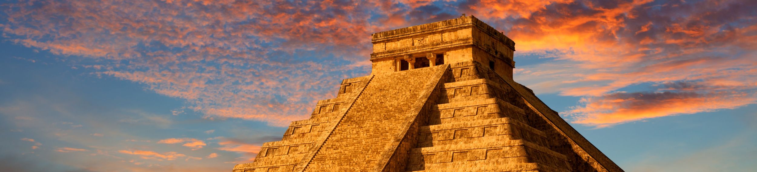 Sunset view of Chichen Itza