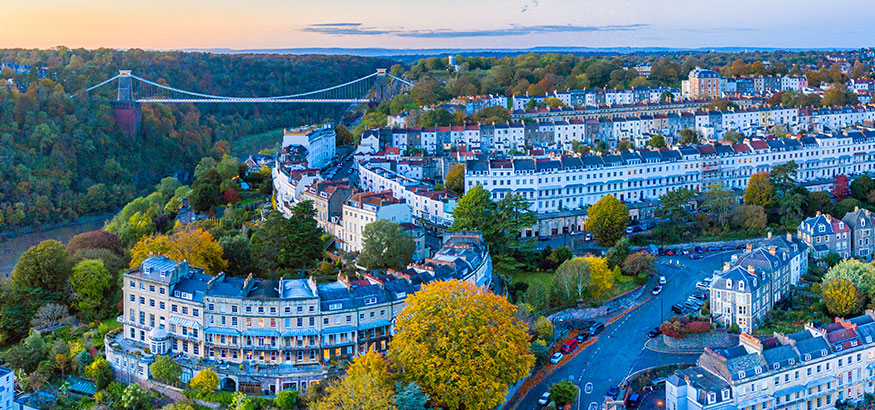 Clifton Suspension Bridge spanning the River Avon and linking Clifton and Leigh Woods, Bristol, England, United Kingdom,