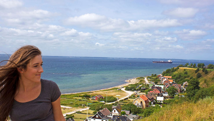 Landscape shot of students