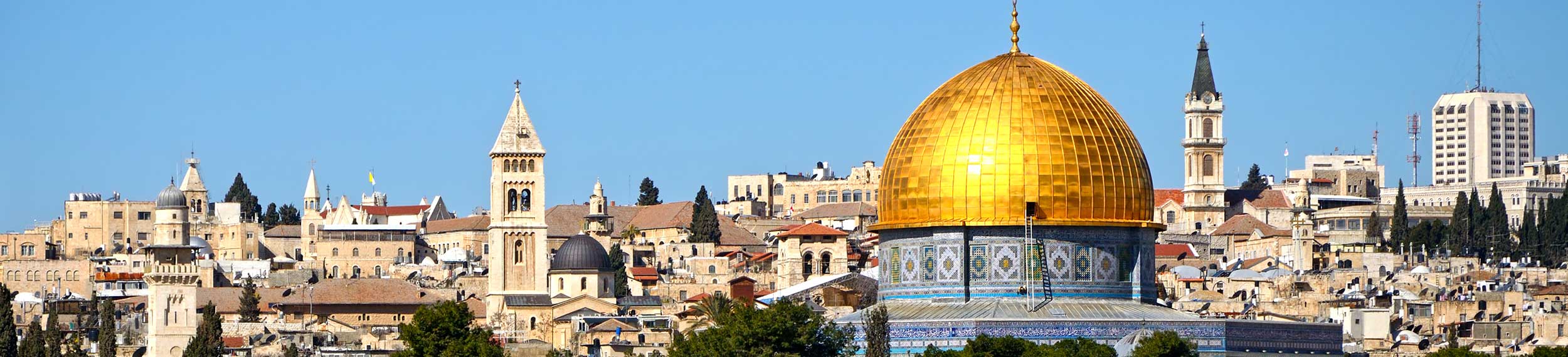 Dome of the Rock from Mount of Olives, Jerusalem.