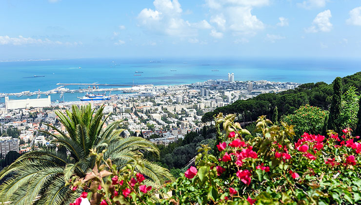 Aerial view of Haifa, Israel.