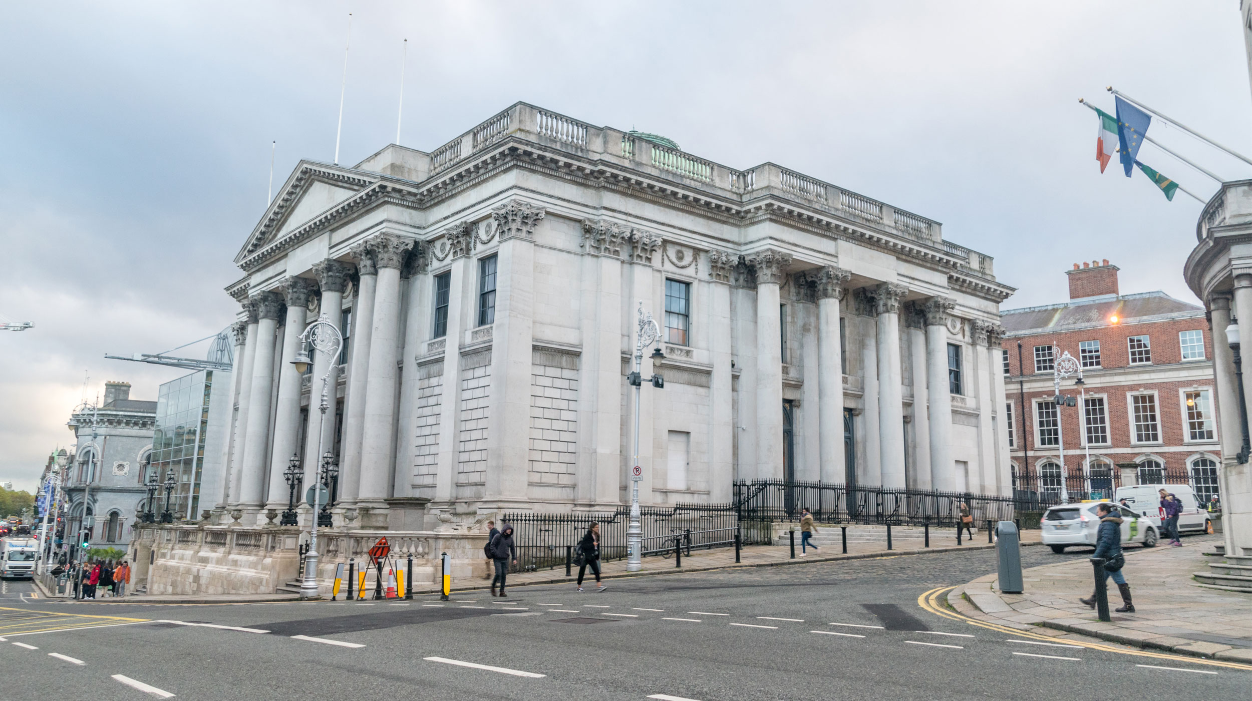 Dublin City hall during the day in Dublin, Ireland.