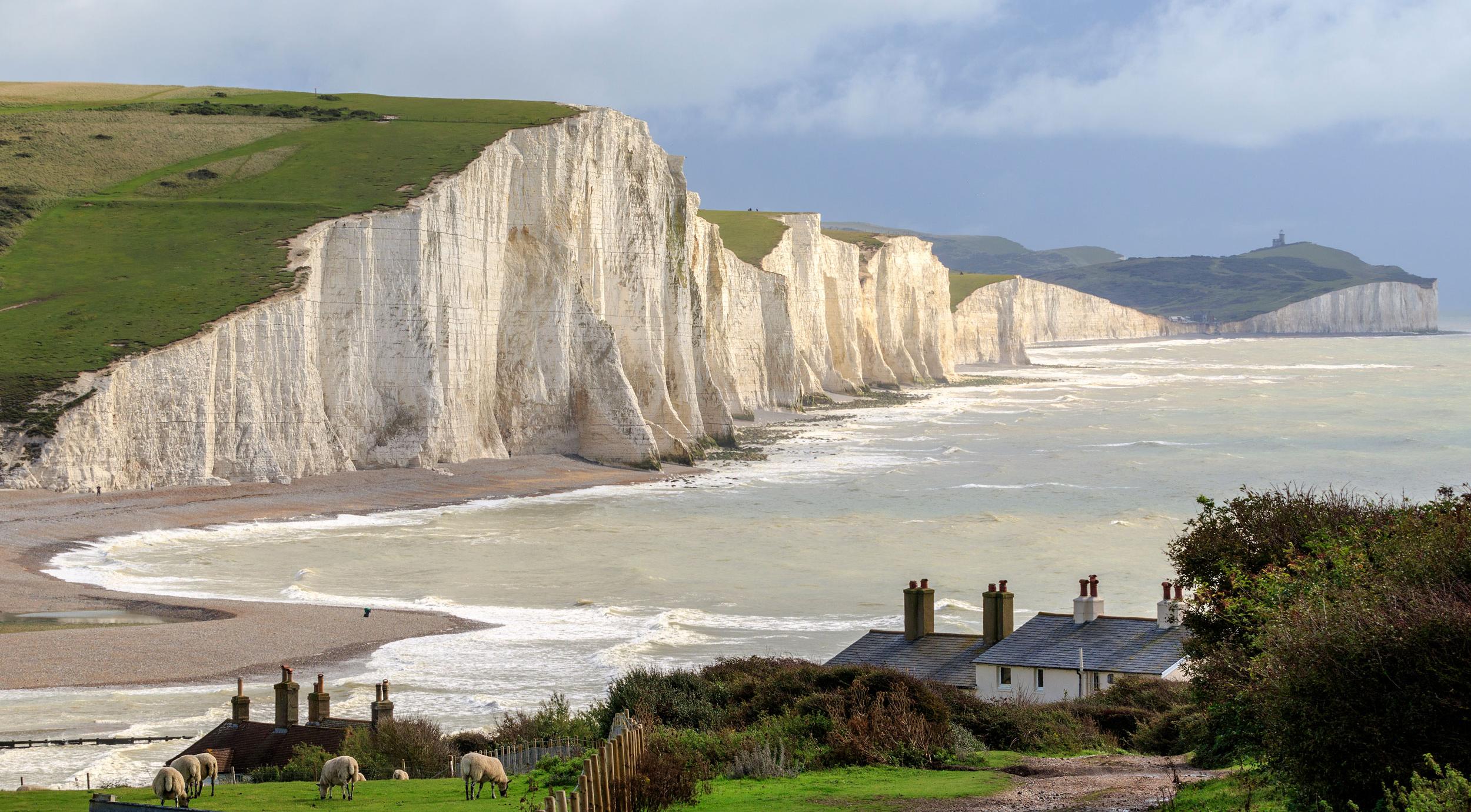 Seven Sisters, a set of cliffs by the English Channel in East Sussex.