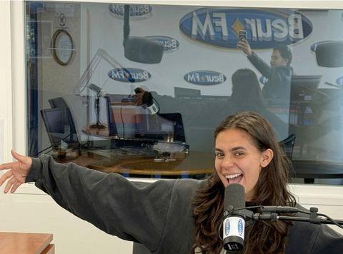 Juliette Fesas on internship at national radio station in Paris, France