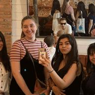 Callen Lappin with friends in France.