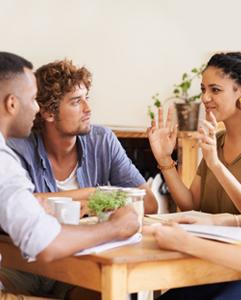 <p>Language swap café socials</p>