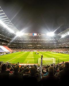 <p>Attend a soccer match with the Real Madrid football club</p>