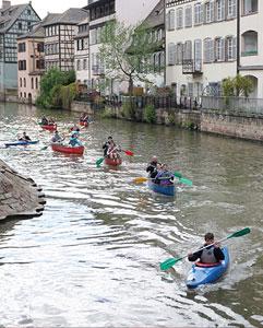 <p>Kayak the Strasbourg waterways</p>