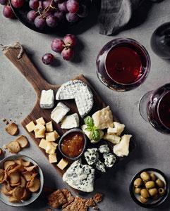 <p>Wine and cheese social event</p>