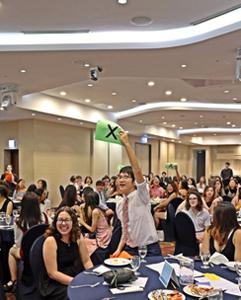 <p>Farewell banquet event including talent show, games, and dinner</p>