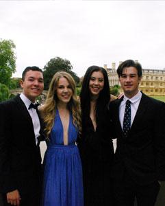 <p>Formal cocktail and dinner receptions with students and faculty</p>
