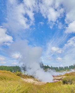 <p>Explore Taupo’s geothermal Craters of the Moon and Huka Falls</p>
