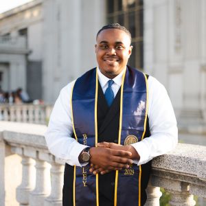 Bayo Collins graduation photo